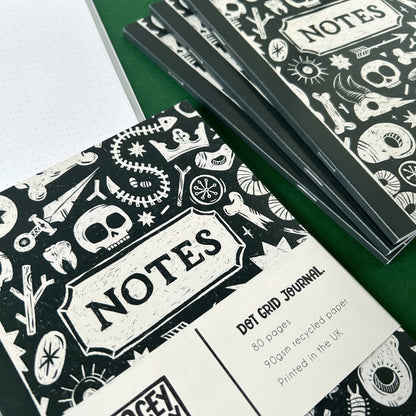 Skull and Bones - A5 Dotted Notebook