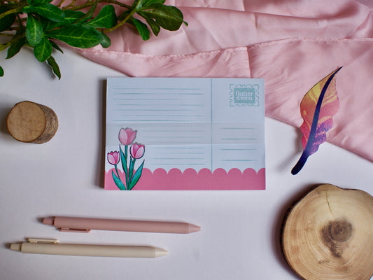 Tulip Postcard - A6 Notepad