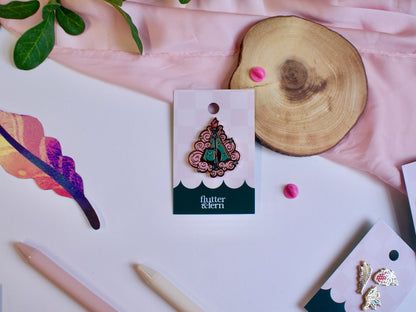 Bottled Moon Rose Gold - Enamel Pin