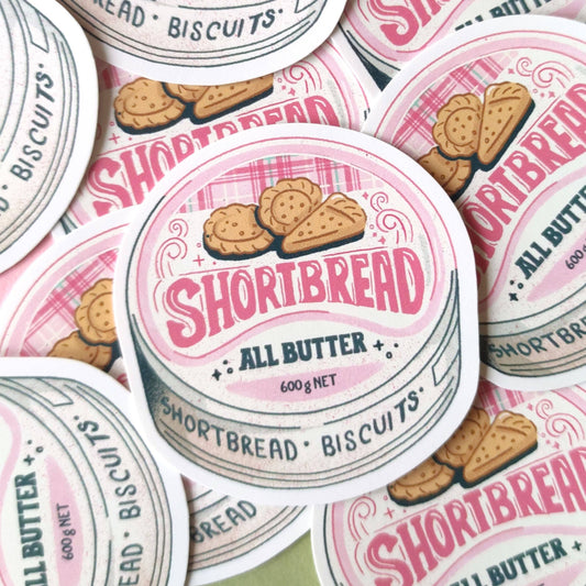 Shortbread Biscuit Tin - Sticker