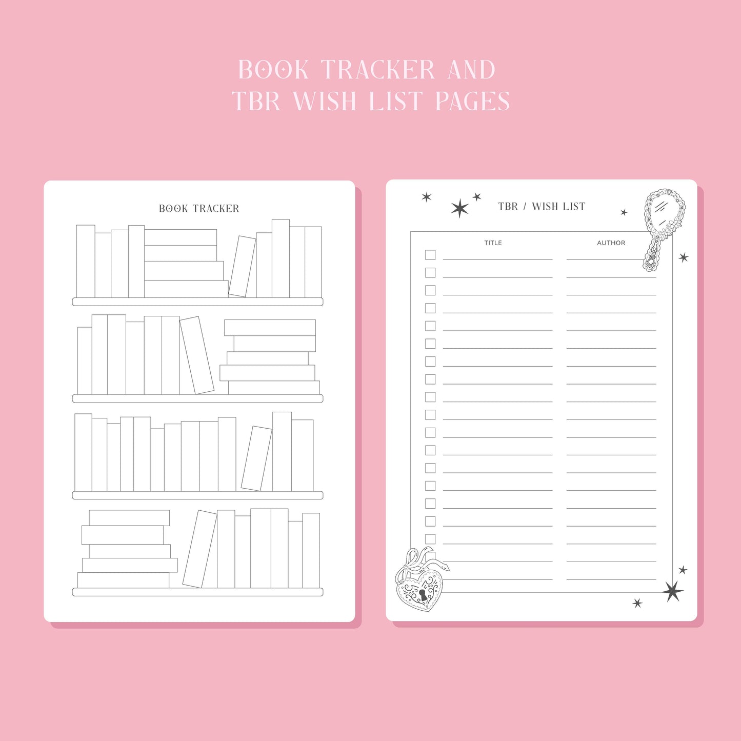 Romantasy Reading Journal – Book Review Notebook