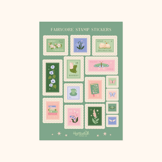Fairycore Stamps - Sticker Sheet