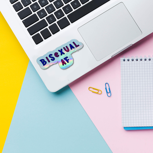 Bisexual Holographic Vinyl Sticker / LGBTQ Stickers
