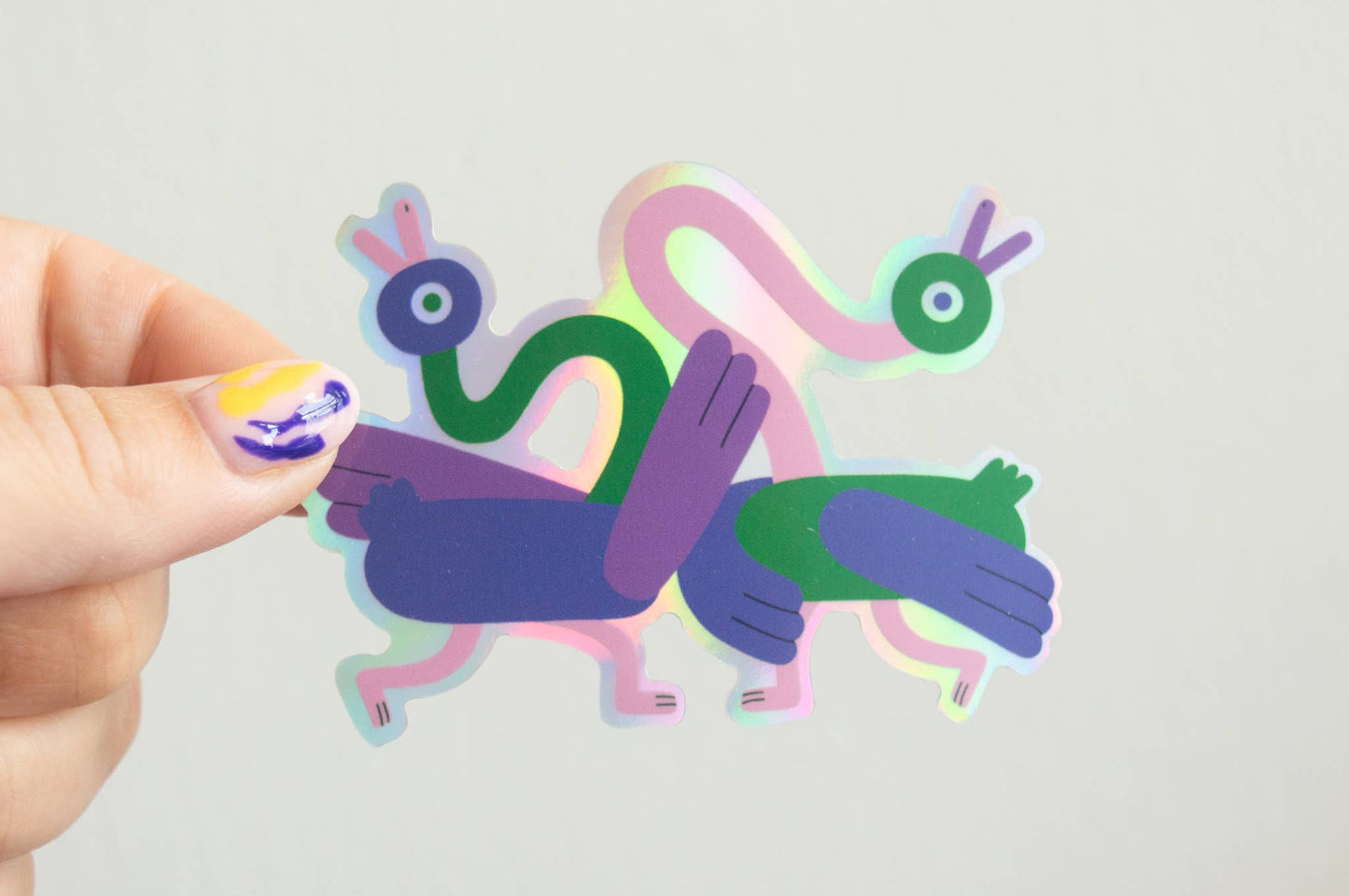 Dancing Ducks Holographic - Sticker