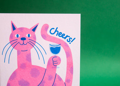 Cheers! - Cat card