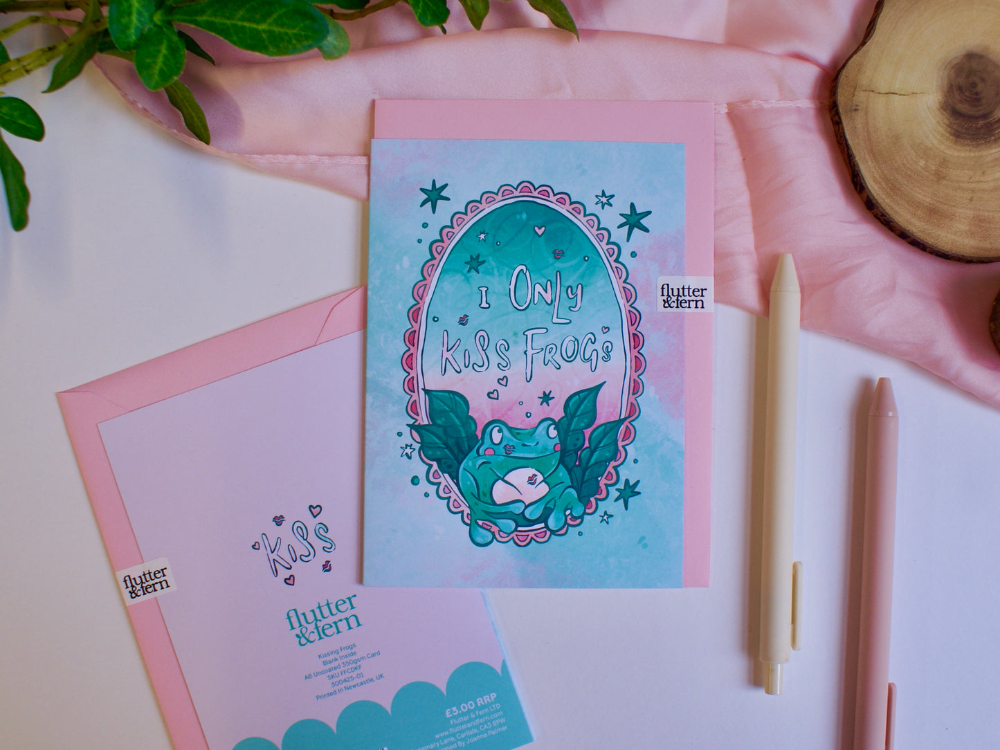 Kissing Frogs - A6 Card