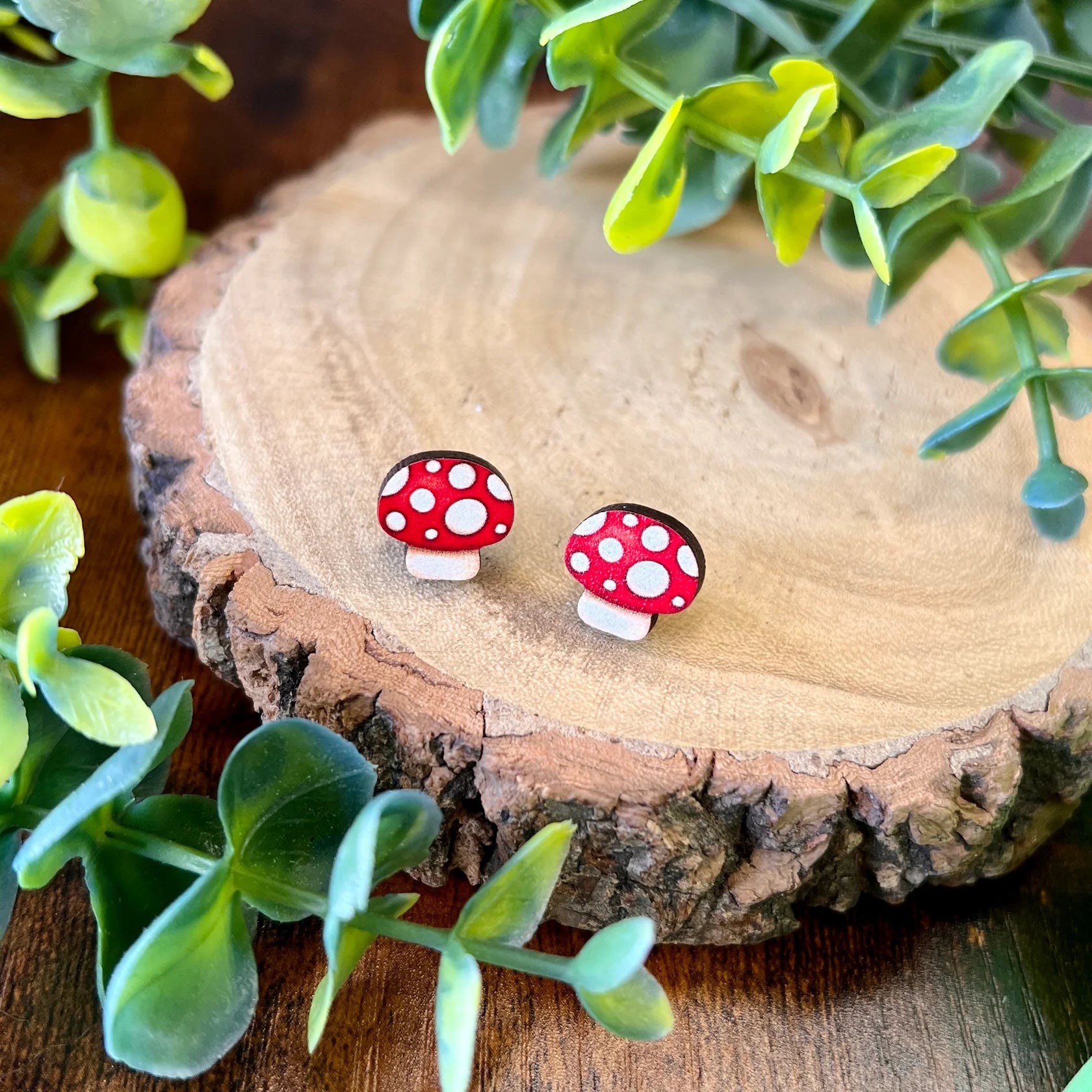 Red Mushroom - Earrings