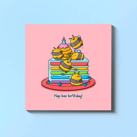 Bumblebee Card - Square Card