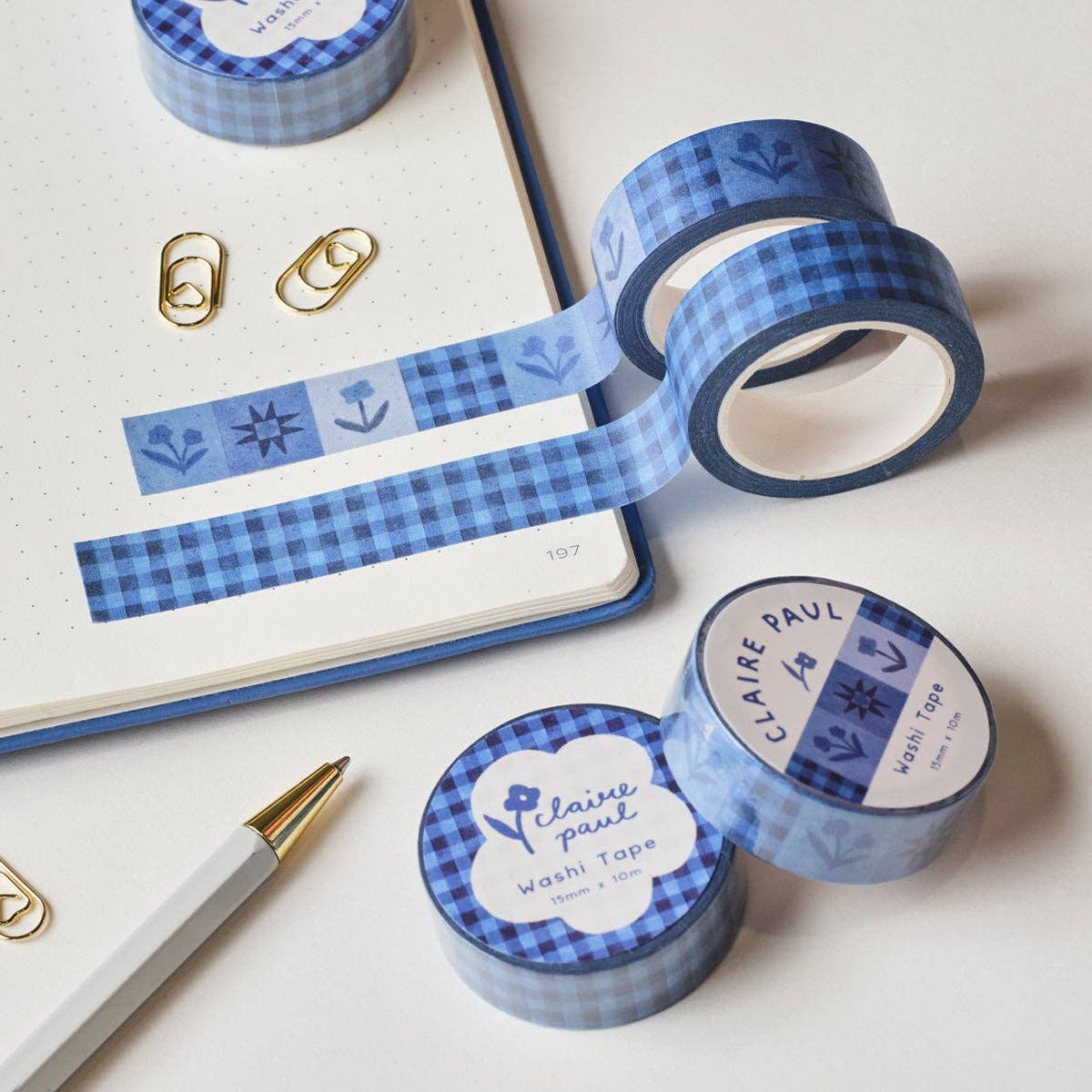Inky Floral - Washi Tape