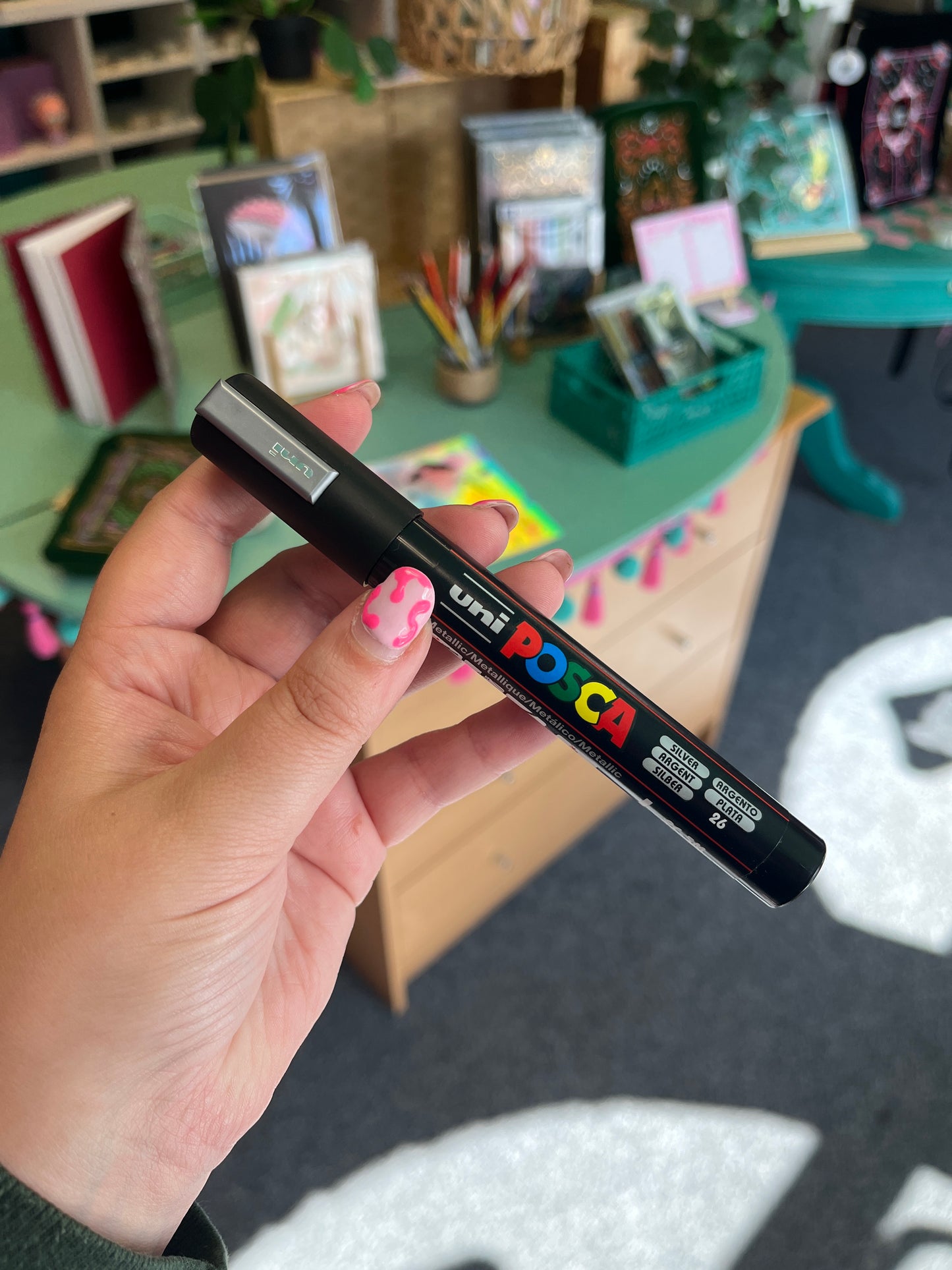 Silver - Posca Pen