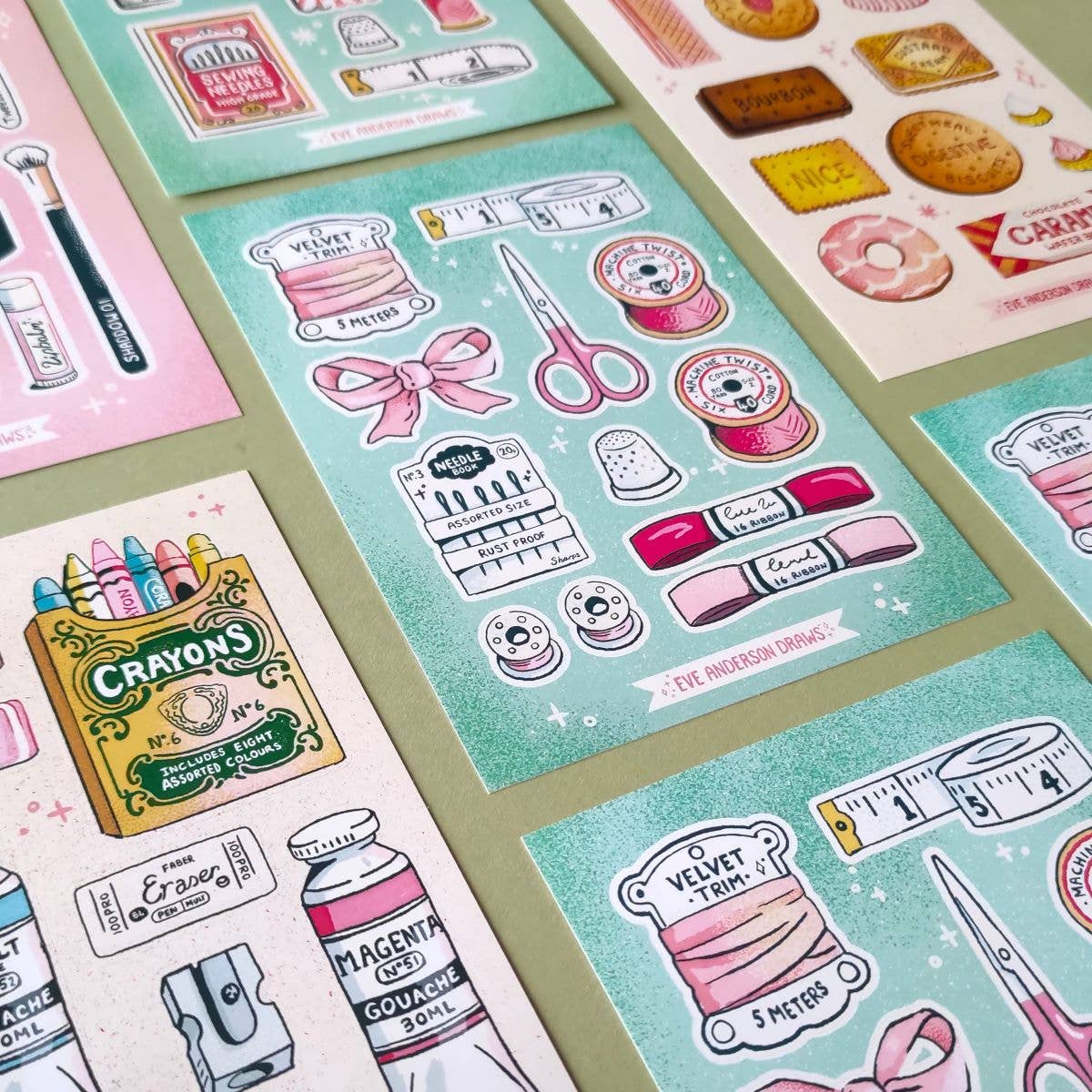 Haberdashery - A6 Sticker Sheet
