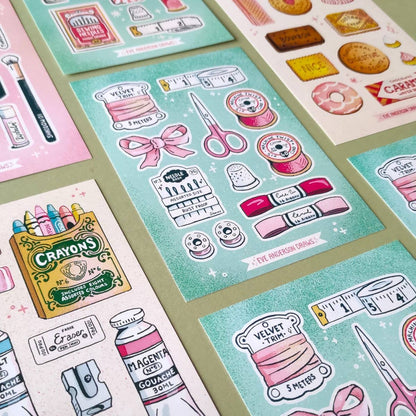 Haberdashery - A6 Sticker Sheet