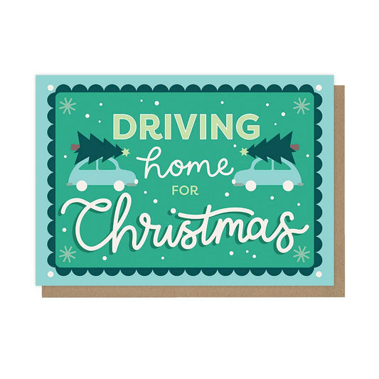 Driving Home for Christmas - A6 Christmas Card