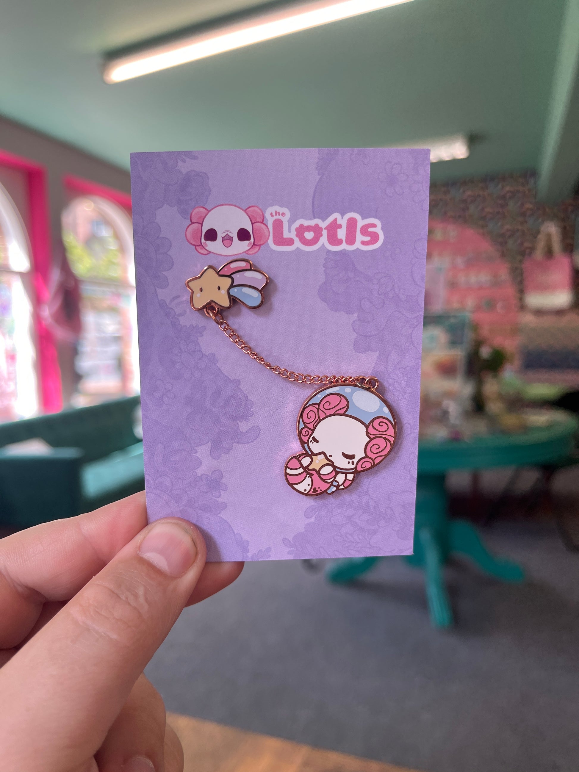 Lottie Lotlnaut - Chained Enamel Pin Set