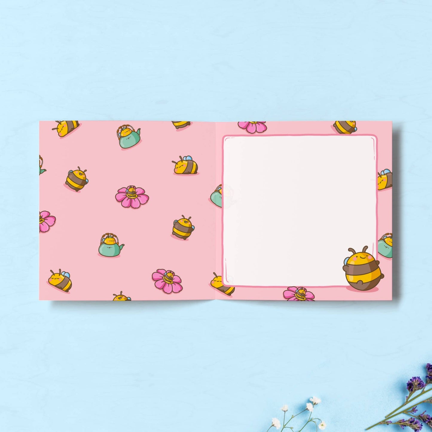 Bumblebee Card - Square Card