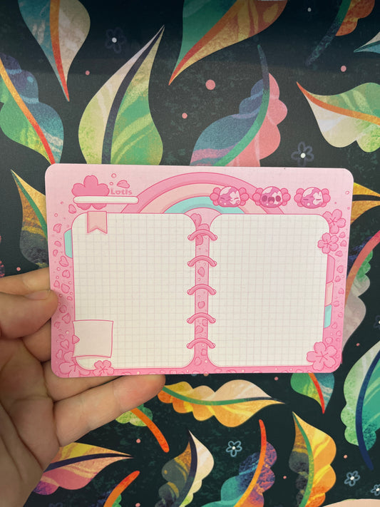 Sakura Lotl - A6 Notepad
