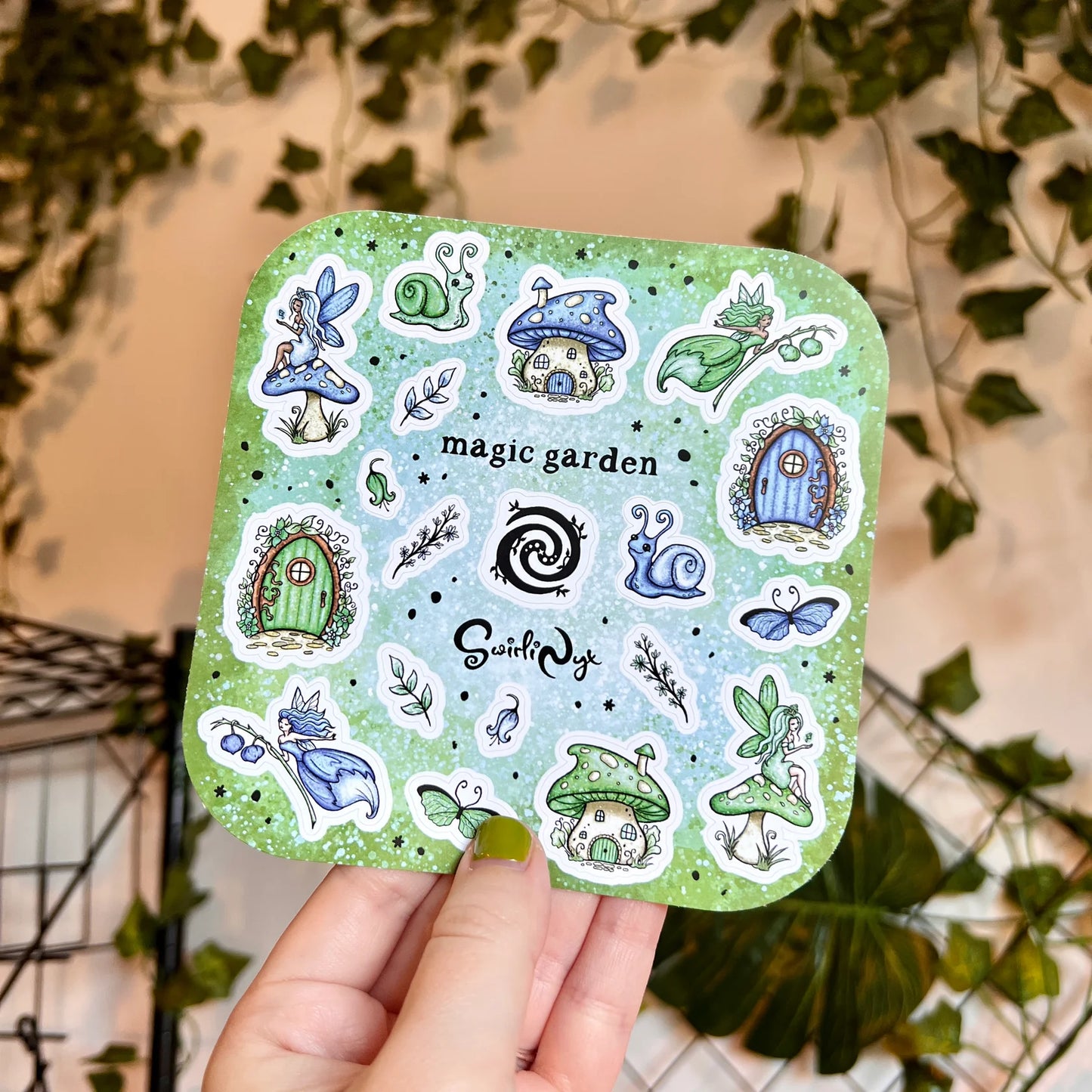 Magic Garden - Blue - Sticker Sheet