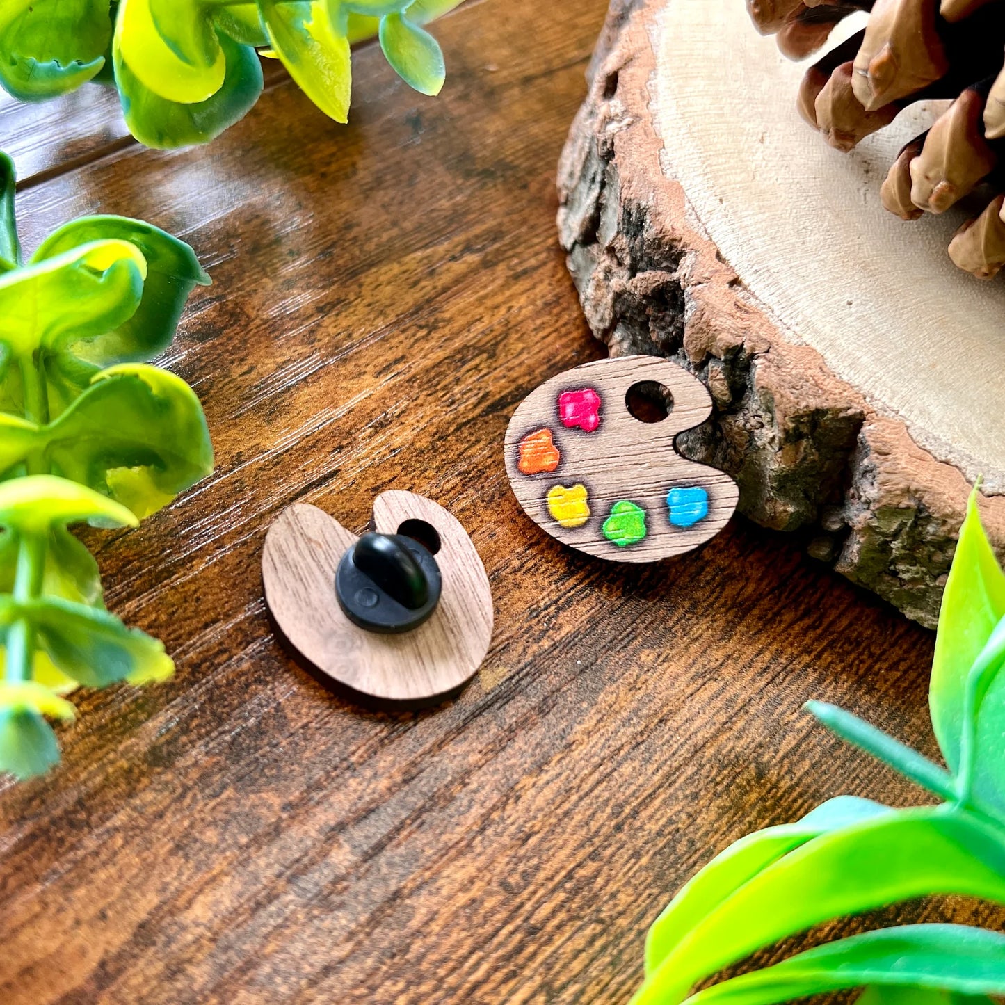 Artist Palette - Wooden Pin