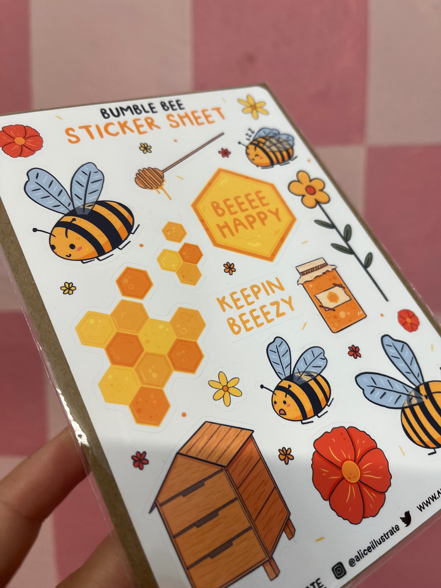 Bumble Bees - Sticker Sheet