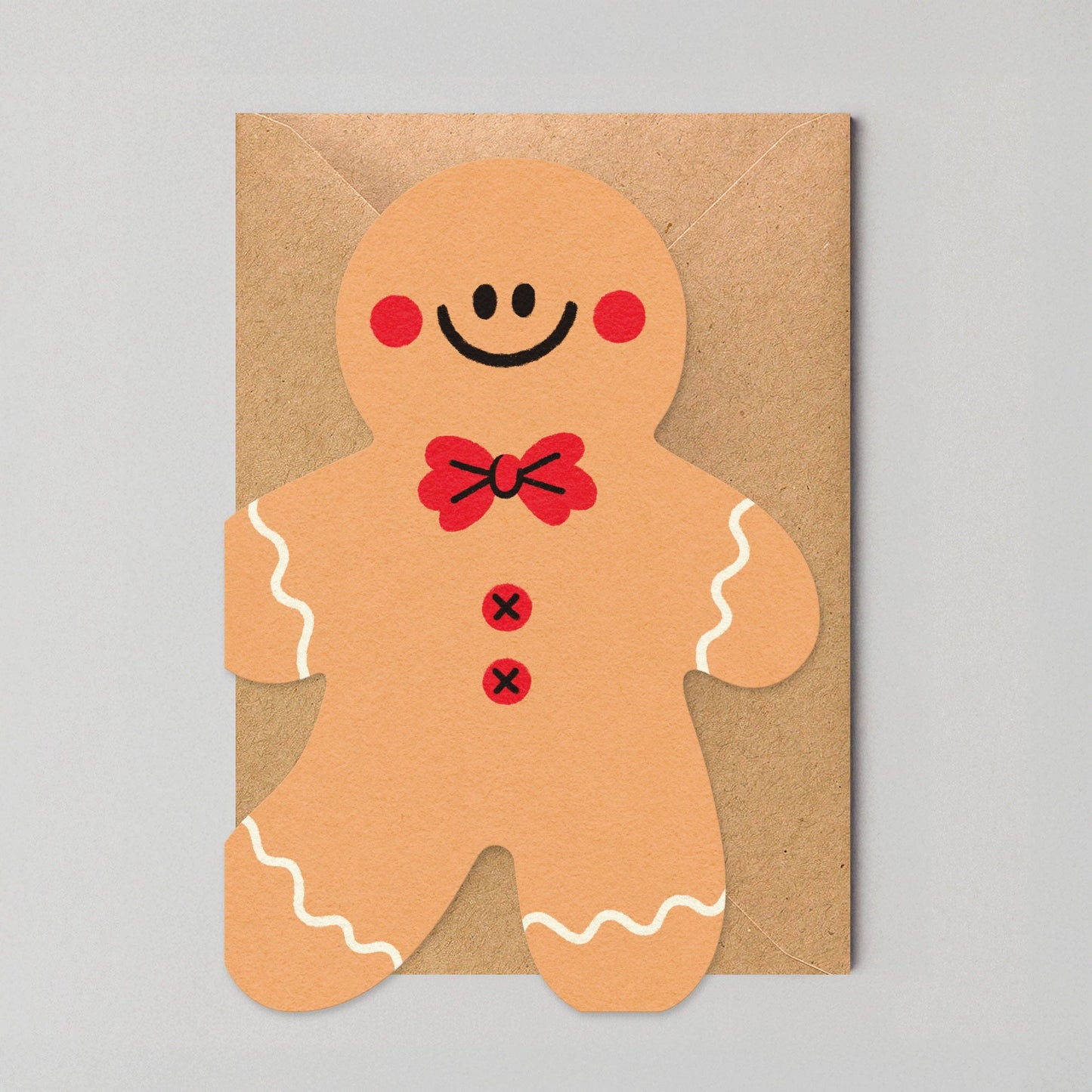 Gingerbread Man - Die Cut Christmas Card