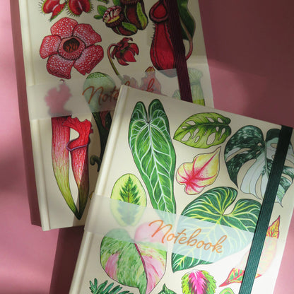 Tropical Leaves - Hard Cover Notebook