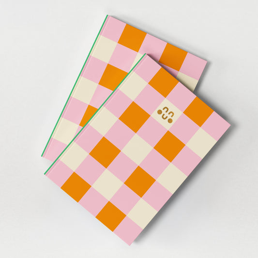 Gingham Notebook - Lined Notebook - Luxury Stationery