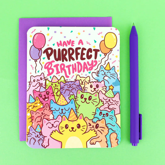 Have A Purrfect Birthday - Card