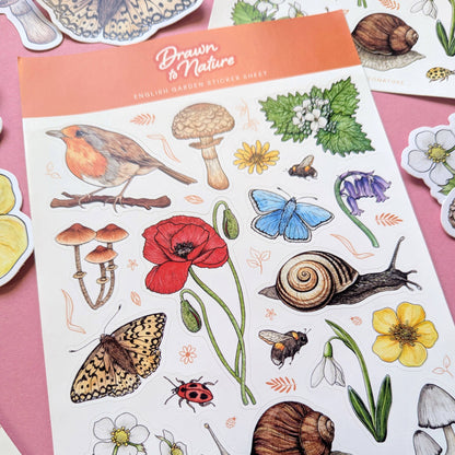 English Garden Sticker Sheet - Nature Stickers