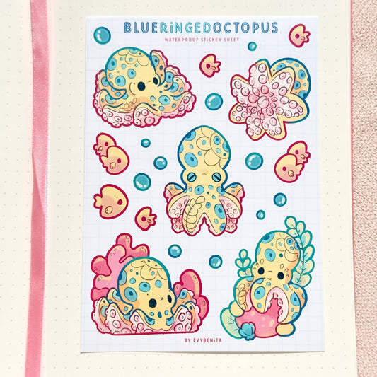 Blue-Ringed Octopus - Sticker Sheet