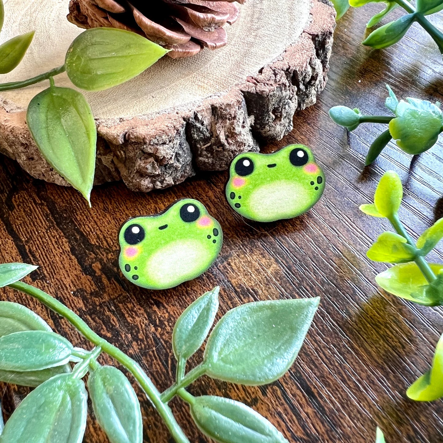 Algae The Frog - Wooden Pin