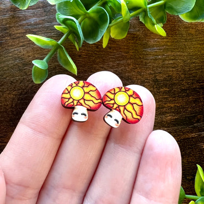 Dawn Mushroom - Earrings