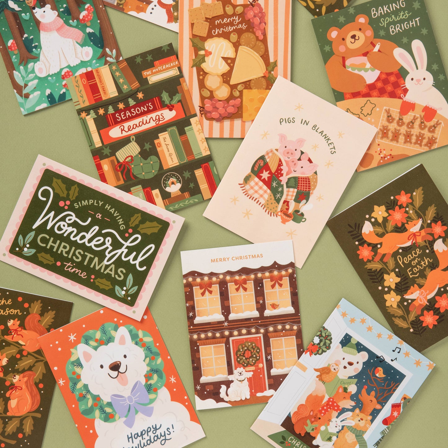 Peace on Earth Woodland - A6 Christmas Card