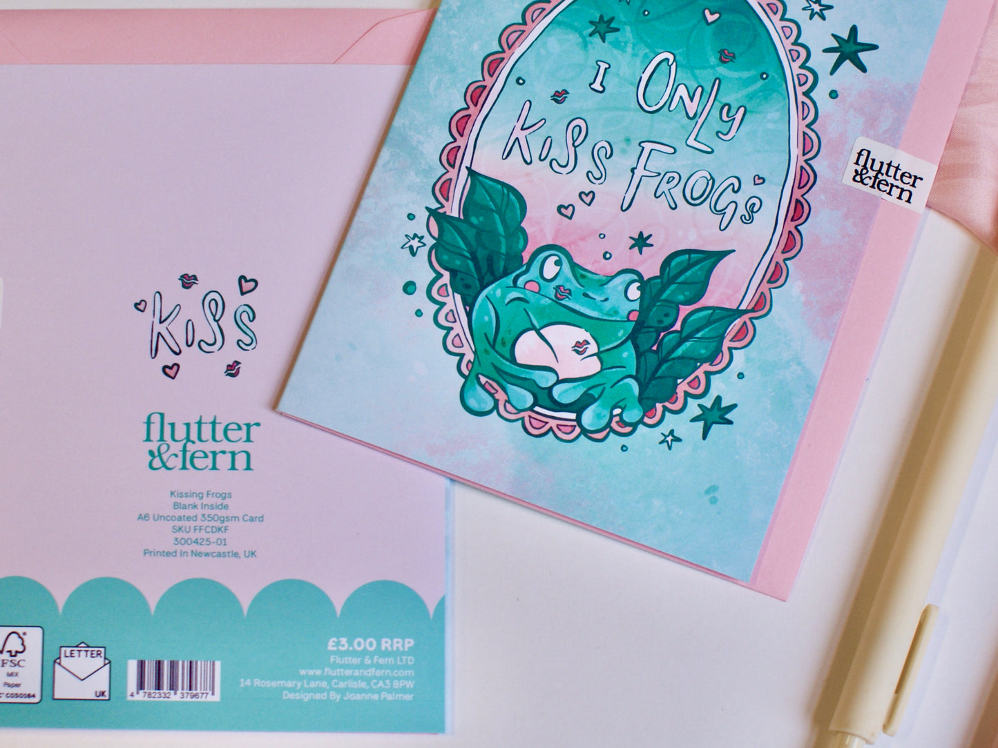 Kissing Frogs - A6 Card
