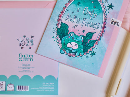 Kissing Frogs - A6 Card