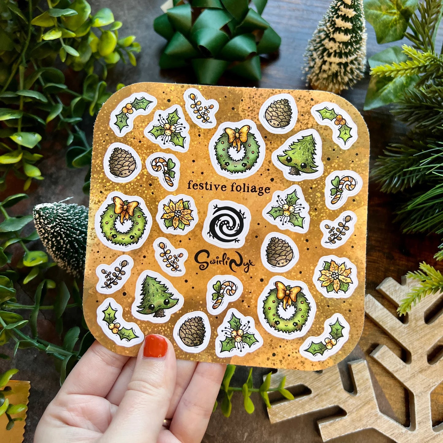 Natural Festive Foliage - Sticker Sheet