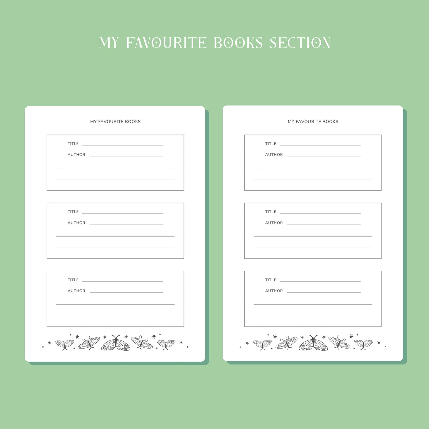 Whimsical Reading Journal – Book Review Notebook