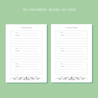 Whimsical Reading Journal – Book Review Notebook