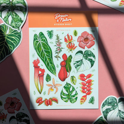 Botanicals Sticker Sheet - Nature Stickers