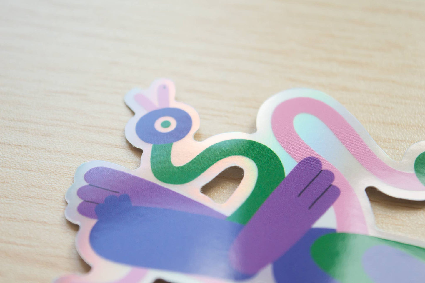 Dancing Ducks Holographic - Sticker
