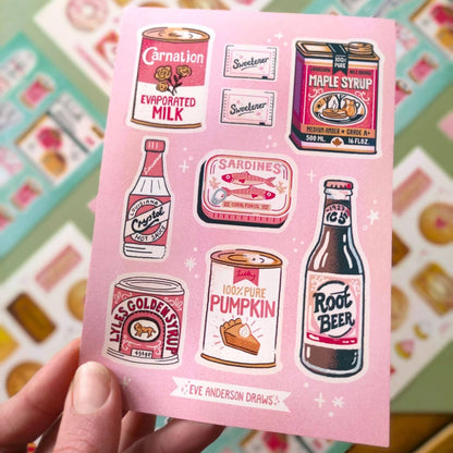 Cans & Packaging - A6 Sticker Sheet