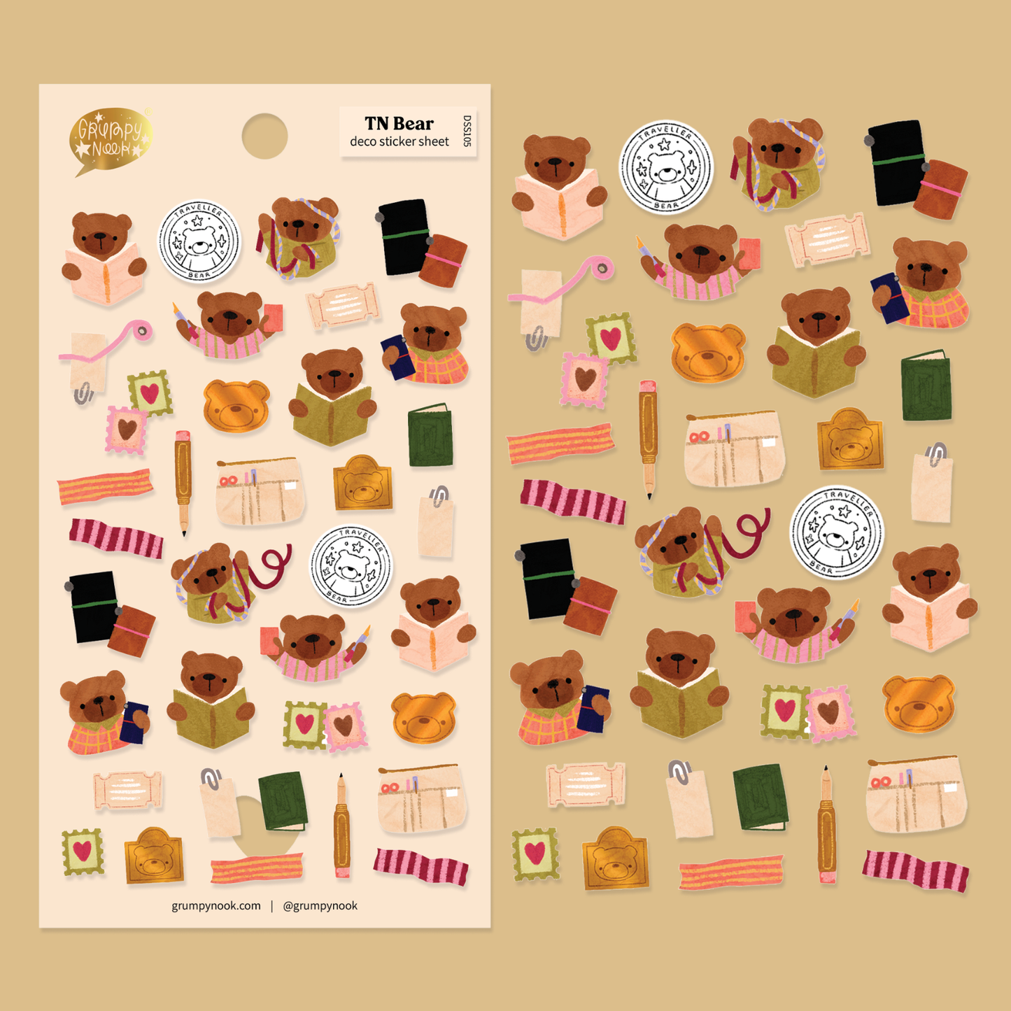 TN Bear Deco - Sticker Sheet
