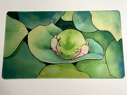 Sleepy Frog | Large Desk Mat | 70x40cm Gaming Mousepad 