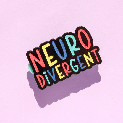Neurodivergent Glitter - Enamel Pin