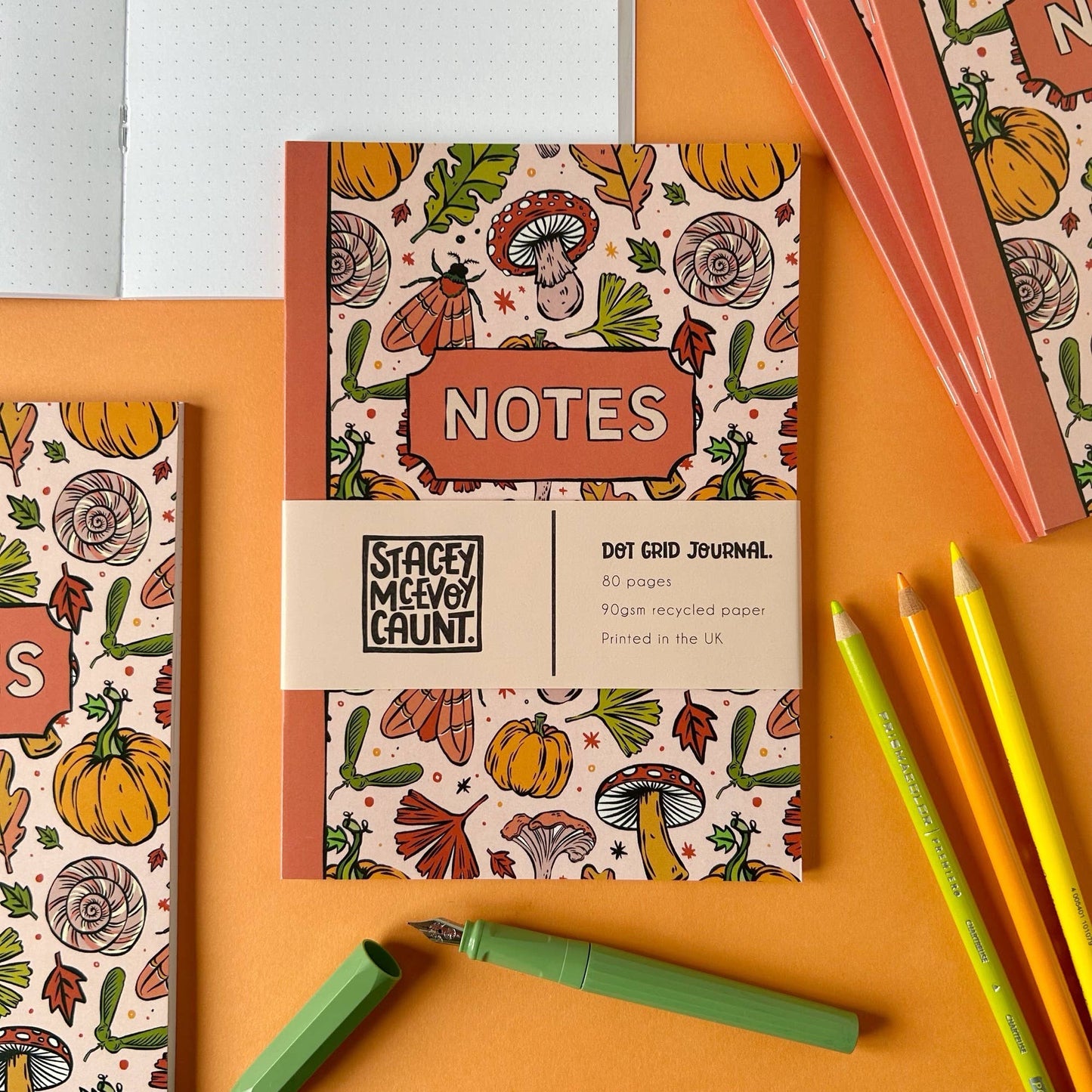 Autumn Pumpkin - A5 Dotted Notebook