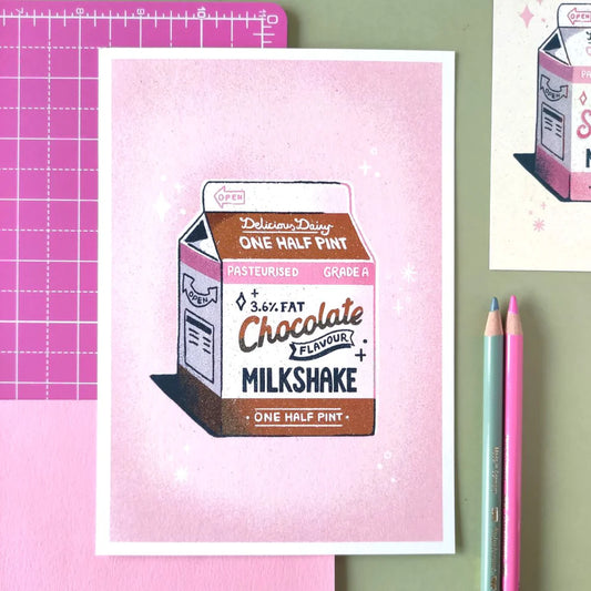 Chocolate Milk - A5 Print
