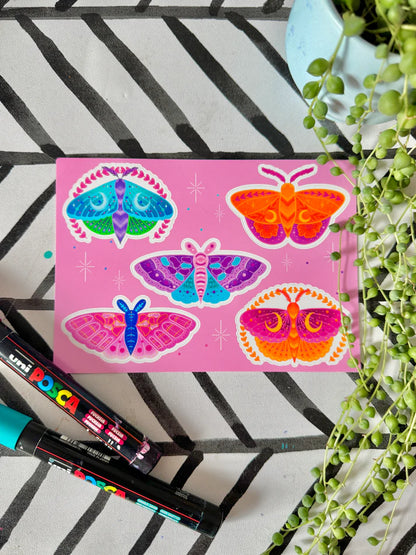 Moth Love - Sticker Sheet