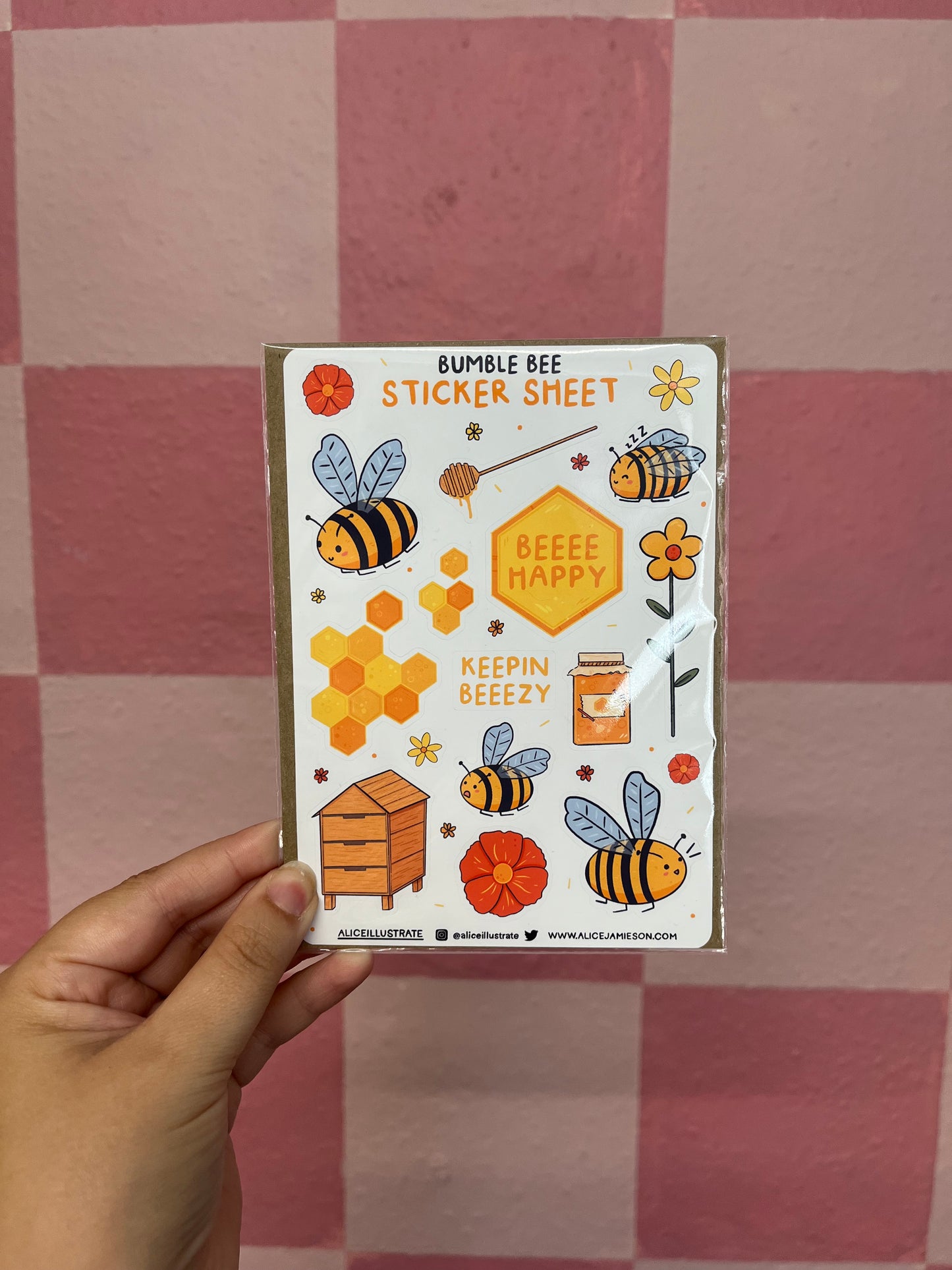 Bumble Bees - Sticker Sheet