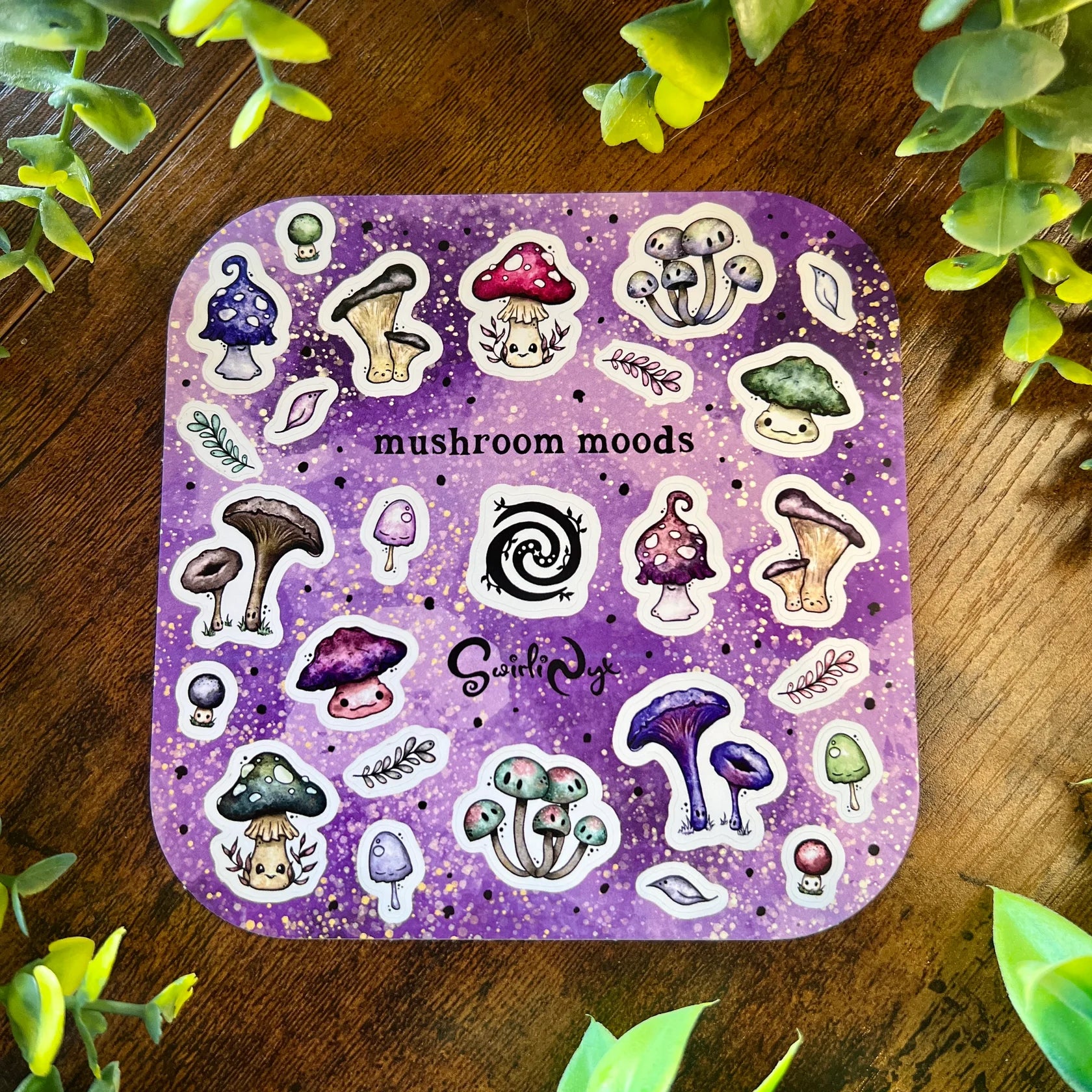 Mushroom Moods (Night) - Sticker Sheet