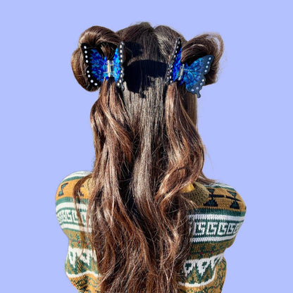 Blue Morpho - Hair Claw