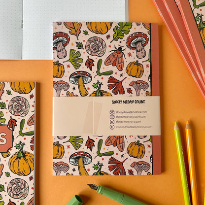 Autumn Pumpkin - A5 Dotted Notebook